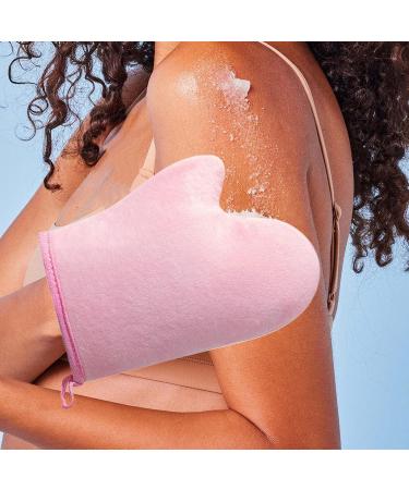Auto-Bronzant | Mouchevoir pour Lotion Autobronzante - Applicateur Flock Lavable en Machine R utilisable avec Pouce pour Cr mes Spray Mousse Corps Visage Femmes Rose - Buy Online on GoSupps.com