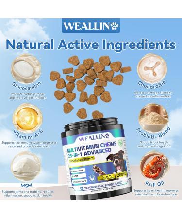 WEALLIN Cat & Dog Wellness Bundle L-Lysine Chews for Cats 500 Ct for Immune & Respiratory Support + 25-in-1 Dog Multivitamin Chews 200 Ct with Probiotics & Omega-3 Chicken Flavor - Buy Online on GoSupps.com