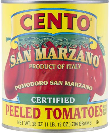 Cento Certified San Marzano Whole Peeled Plum Tomatoes, 28 Oz (Pack Of 6) 1.75 Pound (Pack of 6)