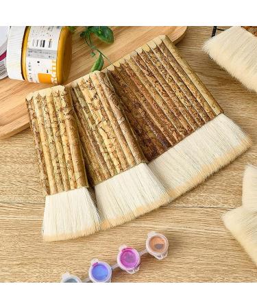 KAIY 2 PCS Bamboo Handle Sheep Hair Hake Brush Set for Watercolor Painting - Buy Online on GoSupps.com
