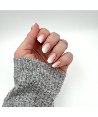 Fairy UV Nail Foils - Self-Adhesive Gel Wraps - 16 Glitter Baby Boomer Nail Strips for Easy Nail Art - Buy Online on GoSupps.com