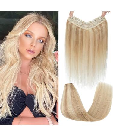 Benehair Clip in Human Hair Extensions One Piece Real Human Clip in Hair Extensions 14 Inches 55g Camel Mixed Light Blond Real Human Hair Extension Upgraded V Type Clip in Hair Extension for Women - Buy Online on GoSupps.com
