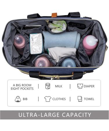 Axcone Sac   Langer Imperm able pour B b | Fourre-Tout avec Matelas   Langer & Porte T tine - Sac de Voyage Bandouli re en Bleu - Buy Online on GoSupps.com