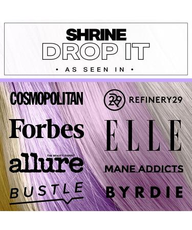 Shrine Drop It White Blonde Toner - Semi-Permanent Hair Color - Vegan & Cruelty-Free - Autumn & Winter Shades - 200 Drops Per Bottle - Buy Online on GoSupps.com
