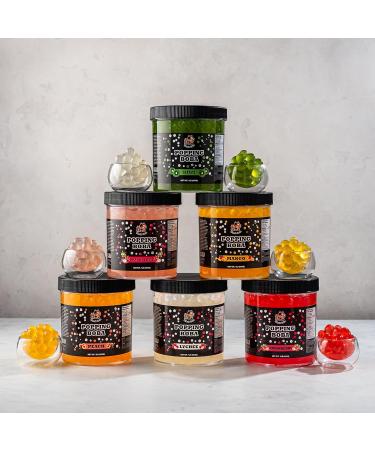 Popping Boba Pearls | Peach Flavor | 1LB (454g) | Bursting Tea Balls for Drinks Desserts Smoothies and Snack Toppings | Bubble Tea Tapioca Pearl Mix - Buy Online on GoSupps.com