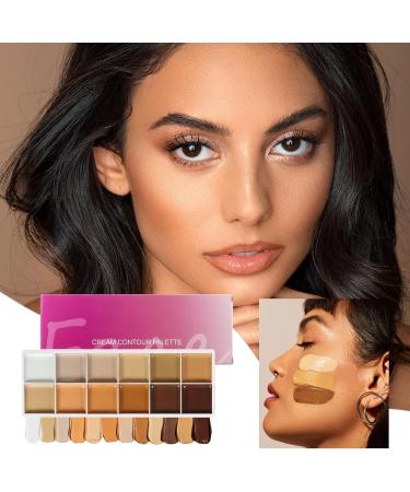  G n rique Cream Makeup Palette - 12 Shades of Cream Foundation - Concealer for Complexion & Dark Circles - For Mature Women - Ideal for Travel Weddings Evenings Office and Dates - Buy Online on GoSupps.com