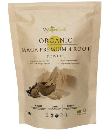 MySuperfoods Organic Maca Premium 4 Root Powder 1kg Premium 4 Root 1.00 kg (Pack of 1) - Buy Online on GoSupps.com