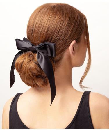 Brushworks Satin Hair Bow Duo Black & White - Buy Online on GoSupps.com