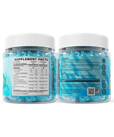 Kids L-Methylfolate Gummies w/ Methyl B12, Vitamin B6, Choline & Vegan DHA Algae Oil - Active 5-MTHF Methylated Vitamins for Brain Health, Cognition, Energy,Focus Gummies for Kids, Sugar Free, 2 Pack 60 Count (Pack of 2) - Buy Online on GoSupps.com