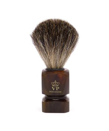 Shaving brush Royal VP - with real pure badger hair - synthetic resin handle brown