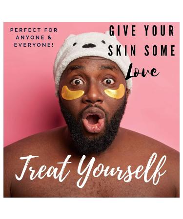 Clay & Stones Gold Collagen Under Eye Mask - 14 Pairs | Reduce Wrinkles, Puffiness & Dark Circles | Anti-Aging Hydrogel Patches | Cruelty-Free - Buy Online on GoSupps.com