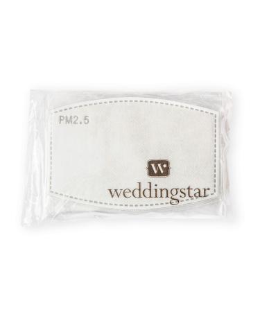 Weddingstar PM 2.5 Disposable Mask Filters 5-Layer Carbon Technology - 10 Pack Adult Size 10.0