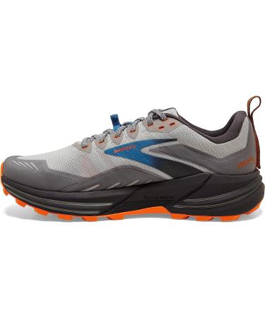 Brooks Cascadia 16 Men's Trail Running Shoe - Oyster Mushroom/Alloy/Orange - Size 12 - Buy Online on GoSupps.com