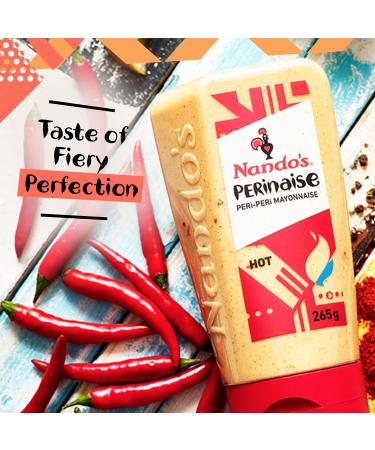 Nando's Perinaise Hot Mayonnaise 265g - Spicy Condiment (Pack of 1) - Buy Online on GoSupps.com