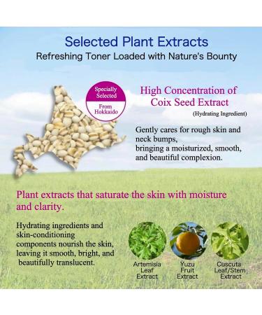 Coix Seed Skin Conditioner - Refreshing & Moisturizing Lotion for Face & Body | Unscented | Daily Use for Clear Skin (16.9 fl oz) - International Shipping Available - Buy Online on GoSupps.com