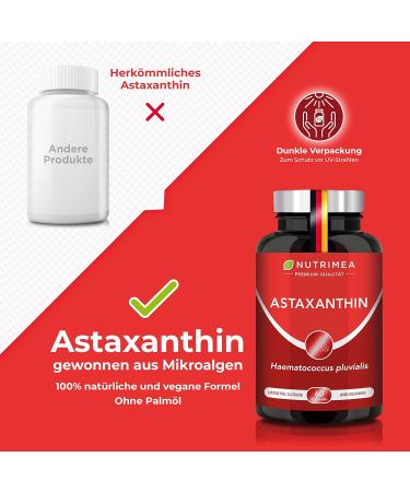 Pure Astaxanthin Capsules - Natural Algae Extract - 60 Count - 4 mg - Strong Antioxidant for Immunity & Wellness - Buy Online on GoSupps.com