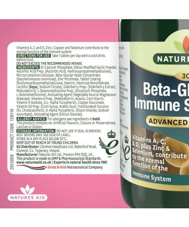 Natures Aid Immune Support Tablets - 30 Count - Buy Online on GoSupps.com