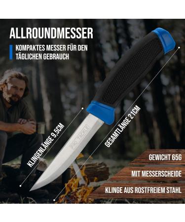 Pro Tackle Fishing Knife with Sheath & Belt Clip | Universal Anti-Slip Handle - Ultimate Angler's Tool - Buy Online on GoSupps.com