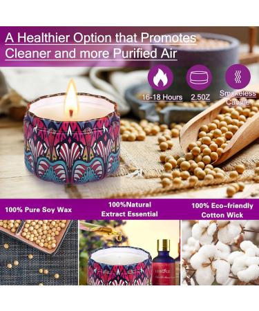Frasheng 9 Pack Soy Wax Fragrance Candles Gift Set for Women - Perfect Aromatherapy for Mother's Day Birthdays Valentine's Christmas Yoga & Relaxation - Buy Online on GoSupps.com