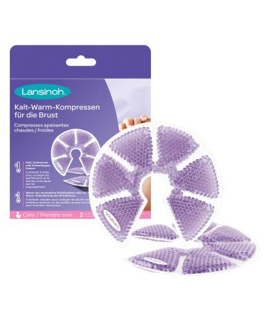 Lansinoh 3-in-1 thermalopers- cooling pads & heat pillow for the chest- combinable with milk pump- 2 pieces including protective fleece |2 pieces (1 pack) - Buy Online on GoSupps.com