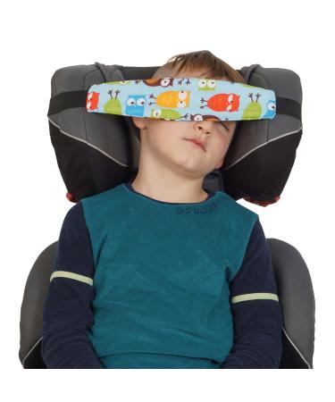 2-Pack Child Car Seat Head Holder Soft Cotton Cover Elastic Belt & Buckle for Comfortable Sleep Baby Neck Pillow & Headband Accessory - Buy Online on GoSupps.com