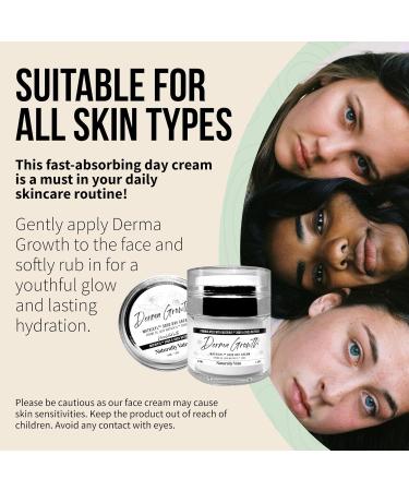 Derma Growth Matrixyl 3000 Facial Day Cream - Handmade Anti-Aging Face Cream for Mature Skin with Natural Ingredients Vitamin E & Shea Butter - 1.5 oz - Buy Online on GoSupps.com