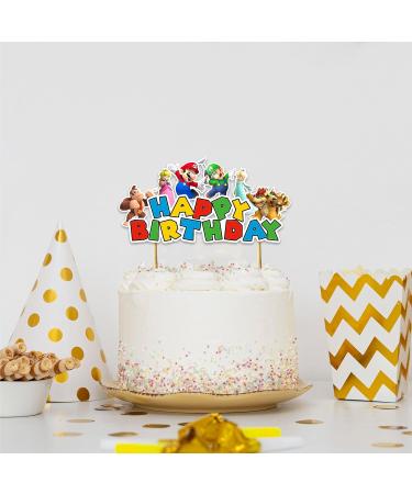 Seyal Supr Mario Happy Birthday cake Topper - Buy Online on GoSupps.com