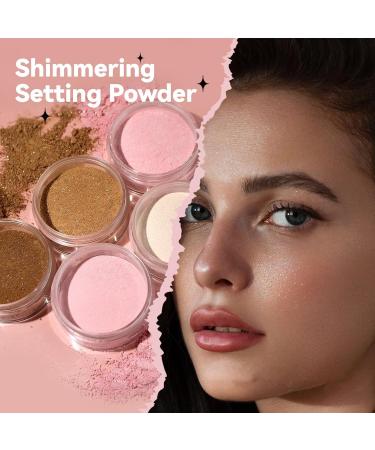 19 glow setting powder loose powder transparent natural transparent fixing powder conceals fine lines and impurities light longlasting suitable for all skin types fixing powder - Buy Online on GoSupps.com