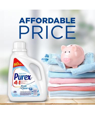 Purex Free and Clear Liquid Detergent for Sensitive Skin 2.03 Liters Purex Free and Clear 2.03 l (Pack of 1) - Buy Online on GoSupps.com