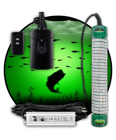 Green Blob Outdoors New Underwater Fishing Light 110 Volt for Docks, LED with Photocell Timer & Remote Control 7500/15000/30000 Lumen Fish Attracting Light, Snook, Crappie, Made in Texas 15000 Lumen