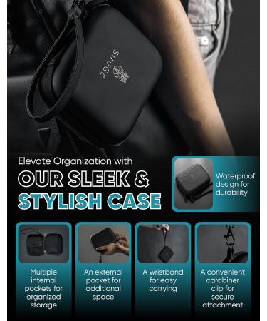 SNUGL Complete Travel Comfort Set - 100% Light-Blocking Eye Mask & Noise-Cancelling Earplugs - Includes Multi-Compartment Storage Case | 3 Ear Tip Sizes - Sleek Black Black - Travel Set - Buy Online on GoSupps.com