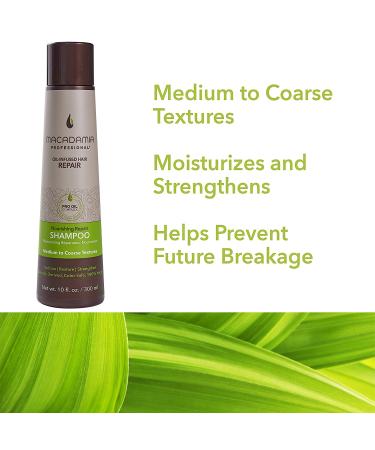 Macadamia Professional Nourishing Repair Shampoo for Medium to Coarse Hair - 10 fl oz - Buy Online on GoSupps.com