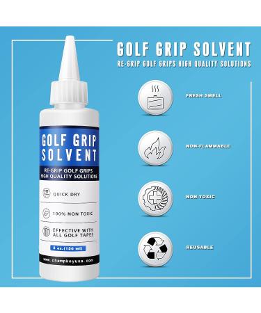 CHAMPKEY Deluxe Golf Club Regripping Kit - Includes Hook Knife, Professional Tape, Solvent, Clean Cloth, Vise Clamp - All-in-One Repair Solution - Buy Online on GoSupps.com