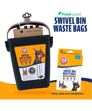 ARM & HAMMER Swivel Bin & Rake Pooper Scooper - Buy Online on GoSupps.com