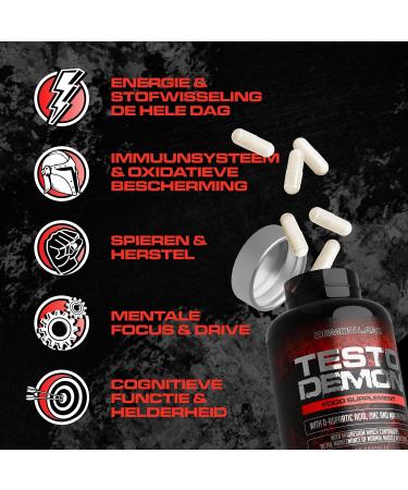 TD Nutrition Ltd Testo Demon Zinc & Amino Acid Complex for Men with Maca B Vitamins & Botanical Extracts 120 capsules 30 servings - Buy Online on GoSupps.com