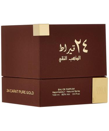 Lattafa Perfumes 24 Carat Pure Gold for Unisex Eau de Parfum Spray 3.4 Ounce (Pack of 2) - Buy Online on GoSupps.com