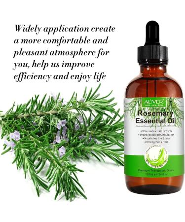 Rosemary Oil(120ml) Rosemary Essential Growth Oil for Hair Growth & Skin Care Improve Hair Loss and Nourishes Scalp Strengthens Hair Rid of Itchy and Dry Scalp for Men Women - Buy Online on GoSupps.com