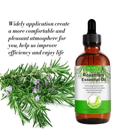 Organic Rosemary Oil 4.04 oz | Hair Growth & Skin Care | Scalp Treatment for Hair Loss | Pure & Upgraded - Buy Online on GoSupps.com