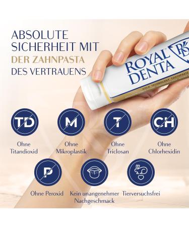 Royal Denta Gold Fluoride-Free Toothpaste with Pure Gold Nano Particles - Remineralizing & Regenerating 130g - International Shipping Available - Buy Online on GoSupps.com