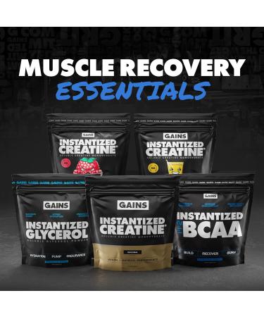 Gains in Bulk BCAA Powder Pre Workout Plant Based Branch Chain Amino Acids Gluten Free Vegan Supplement with Keratin for Endurance & Strength During & Post Workout Unflavored 30 Servings Unflavored 5.7 Ounce (Pack of 1) - Buy Online on GoSupps.com
