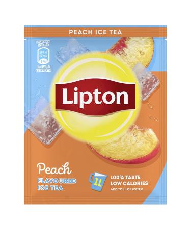 Buy Lipton Iced Tea Powder Peach - Refreshing Summery Iced Tea in 18 Sachets for Easy Self-Preparation | International Shipping Available - Buy Online on GoSupps.com