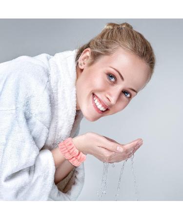 4 Pair Spa Wrench Microfiber Facial Wash Bracelets - Absorbent Wrist Welding Tape for Women | Prevent Liquid Spills | Enchanting Colors & Classic Style - Buy Online on GoSupps.com