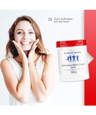 High-Quality Colloidal Silver Cream Forte - Double Concentration (100g) | Proven Recipe from Pestalozzi Pharmacy - International Shipping Available - Buy Online on GoSupps.com