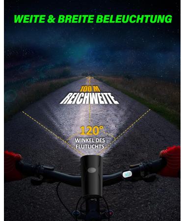 LED Bike Lighting Set - USB Rechargeable Waterproof Bicycle Lights for Kids & Adults - StVZO Approved Front & Rear Lamps - Buy Online on GoSupps.com