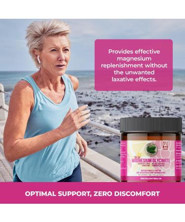 Pure Lab Vitamins - Magnesium Glycinate Raspberry Lemon Powder Mix 214g - Magnesium Supplement for Muscle Cramps Relaxation Sleep Support Healthy Bones and Teeth - Buy Online on GoSupps.com