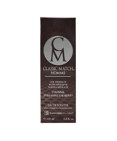 Classic Match Homme version of L'Homme Yves Saint Laurent Eau de Toilette Spray for Men (Pack of 2) 3.40 Fl Oz (Pack of 2) - Buy Online on GoSupps.com