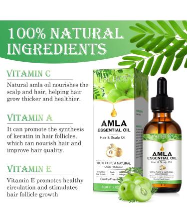 FSLHCY Amla oil 120 ml Amla hair oil for hair and scalp for care reduces hair loss for healthy hair growth nourishes the scalp eyebrows and eyelashes 120 ml - Buy Online on GoSupps.com