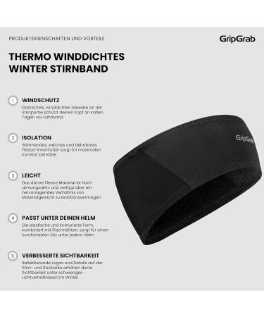 Buy Grip Grave Light Bike Headband - Windproof Breathable Cycling & Jogging Gear (M 57-60 cm) - Black - Buy Online on GoSupps.com