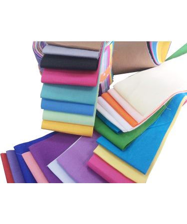 25pcs Solid Cotton Jelly Roll Fabric Strips for Quilting & Patchwork Craft - Buy Online on GoSupps.com