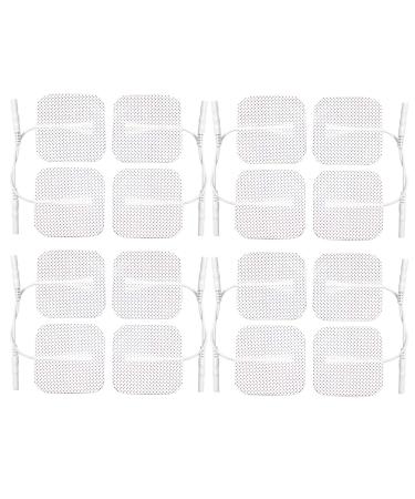 Med-Fit 1 Tens Pads: 16 Pads (4 Packs) of Premium Long-Lasting Self-Adhesive Tens Pads/Tens Electrodes (5cm x 5cm) with Patented Hydro-Gel Technology